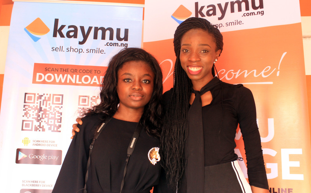 Tobi Ayeni (L) with Tomiwa Oladele, Head of PR and Offline Marketing, Kaymu Nigeria (R)