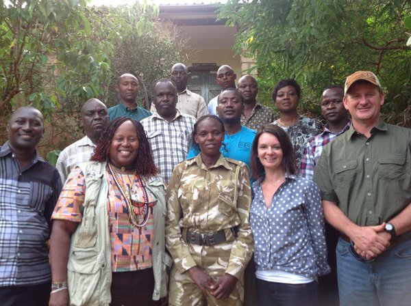 The tenBoma team, with participants from IFAW, the Kenya Wildlife Service and American Geographical Society