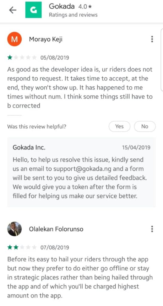 Bad reviews forced Gokada to relaunch its app
