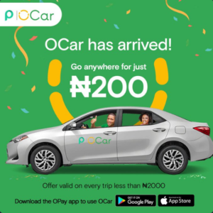 Opay continues all-out expansion with launch of OCar