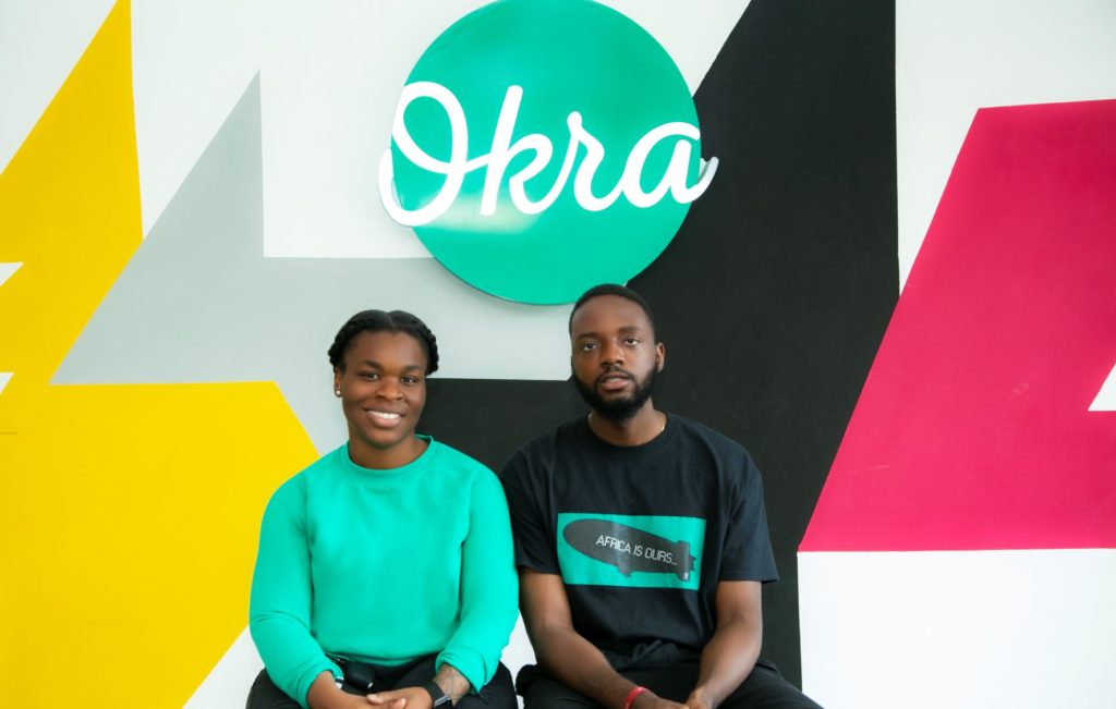 Okra Co-Founders, Fara Ashiru Jituboh and David Peterside