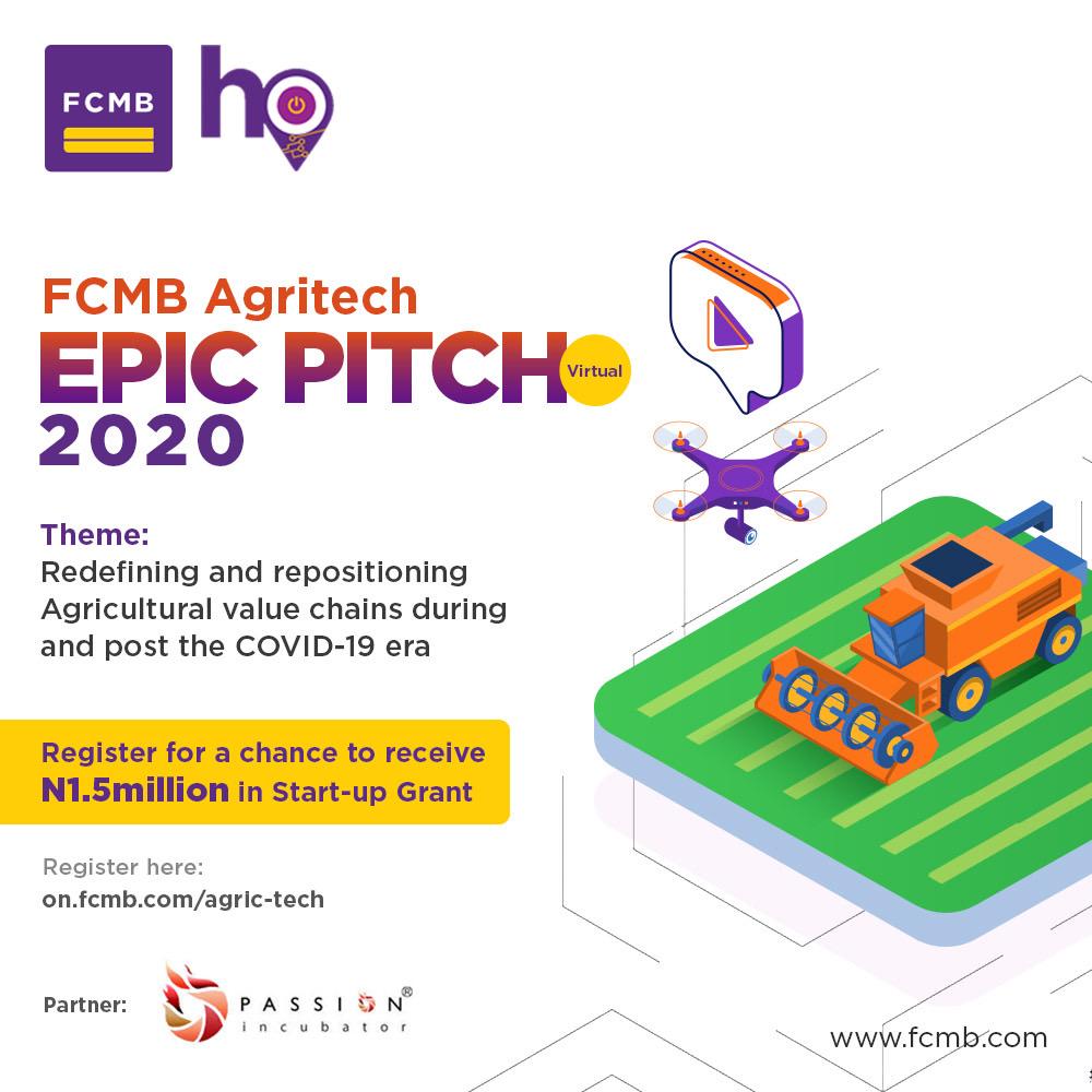 First City Monument Bank Announces The FCMB Agritech EPIC Pitch 2020, In Partnership With Passion Incubator