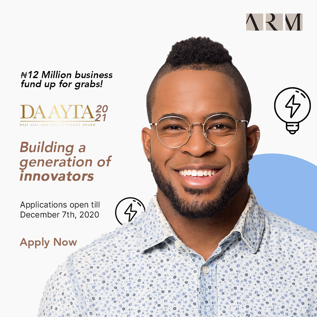 Call for Entry: Deji Alli ARM Young Talent Award 2021