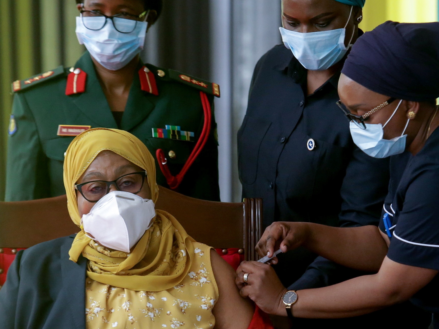 Tanzania first female president kicks off COVID vaccinations after year long denial
