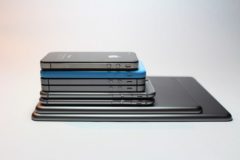 Picture of a stack of phones for the article, "How to navigate Africa's thriving second-hand smartphone market"