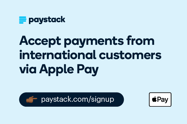 Accept international payments with Paystack