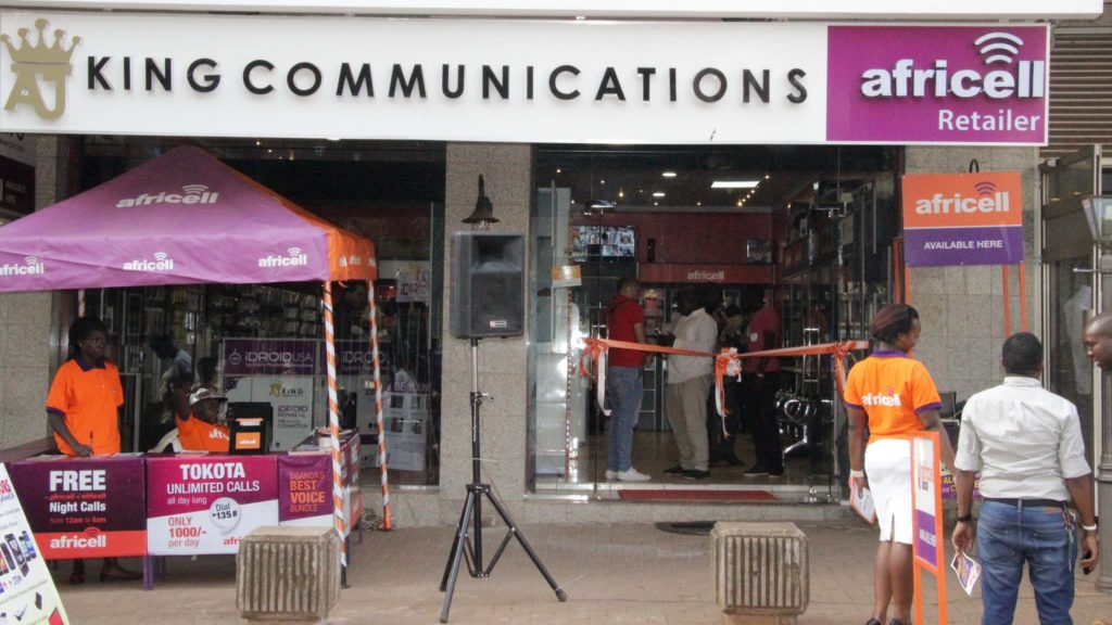 An Africell Shop in Uganda