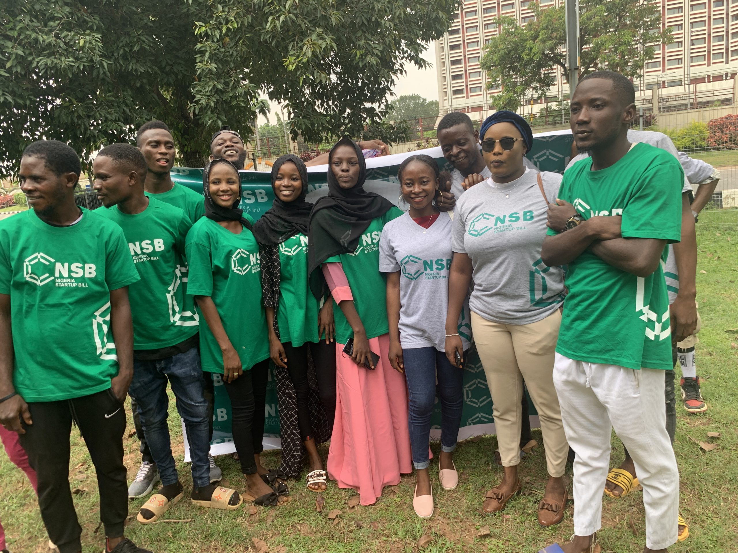Nigerian youths rallies in support of the Nigeria Startup Bill