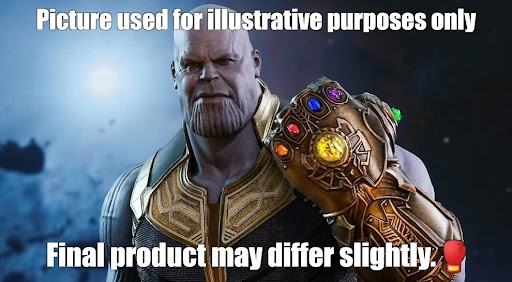 Thanos wielding the infinity gauntlet