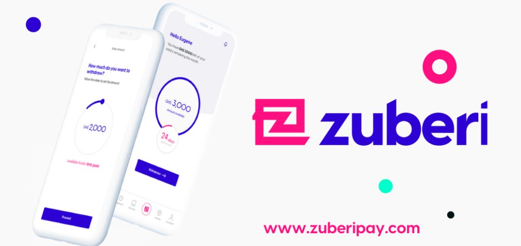 Zuberi is a Ghana-based earned wage access platform. Image source: Zuberi.