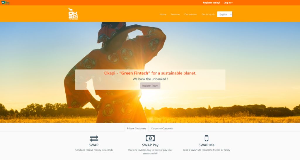 A screenshot of the Okapi Finance web platform. Image credit: TechCabal