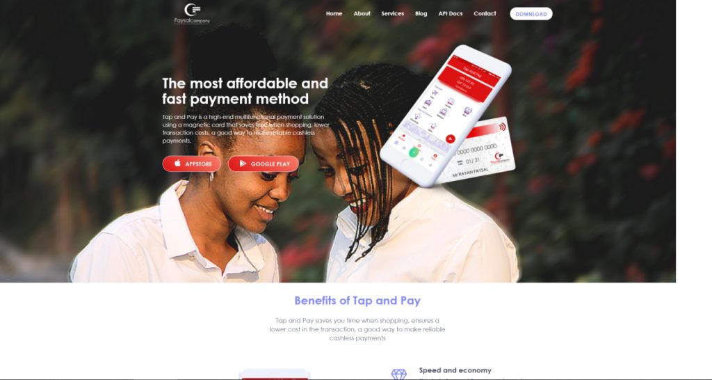 A screenshot of the Faysal Company web platform. Image credit: TechCabal