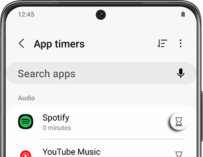 Samsung app timer to increase productivity