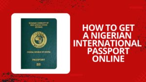 How to get a Nigerian international passport online