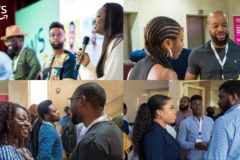 People at he launch event for AWS's African Fintech Accelerator