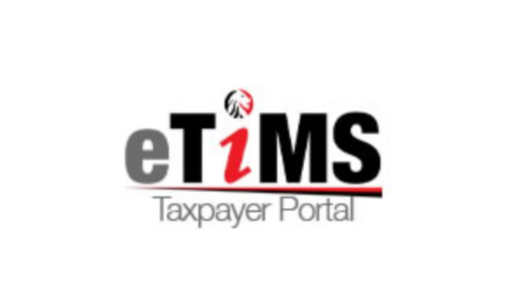 eTIMs taxpayers portal on white baclground