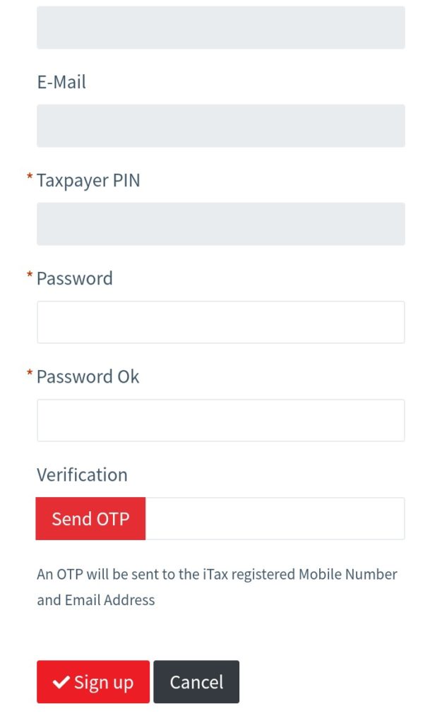 eTIMs taxpayers portal login