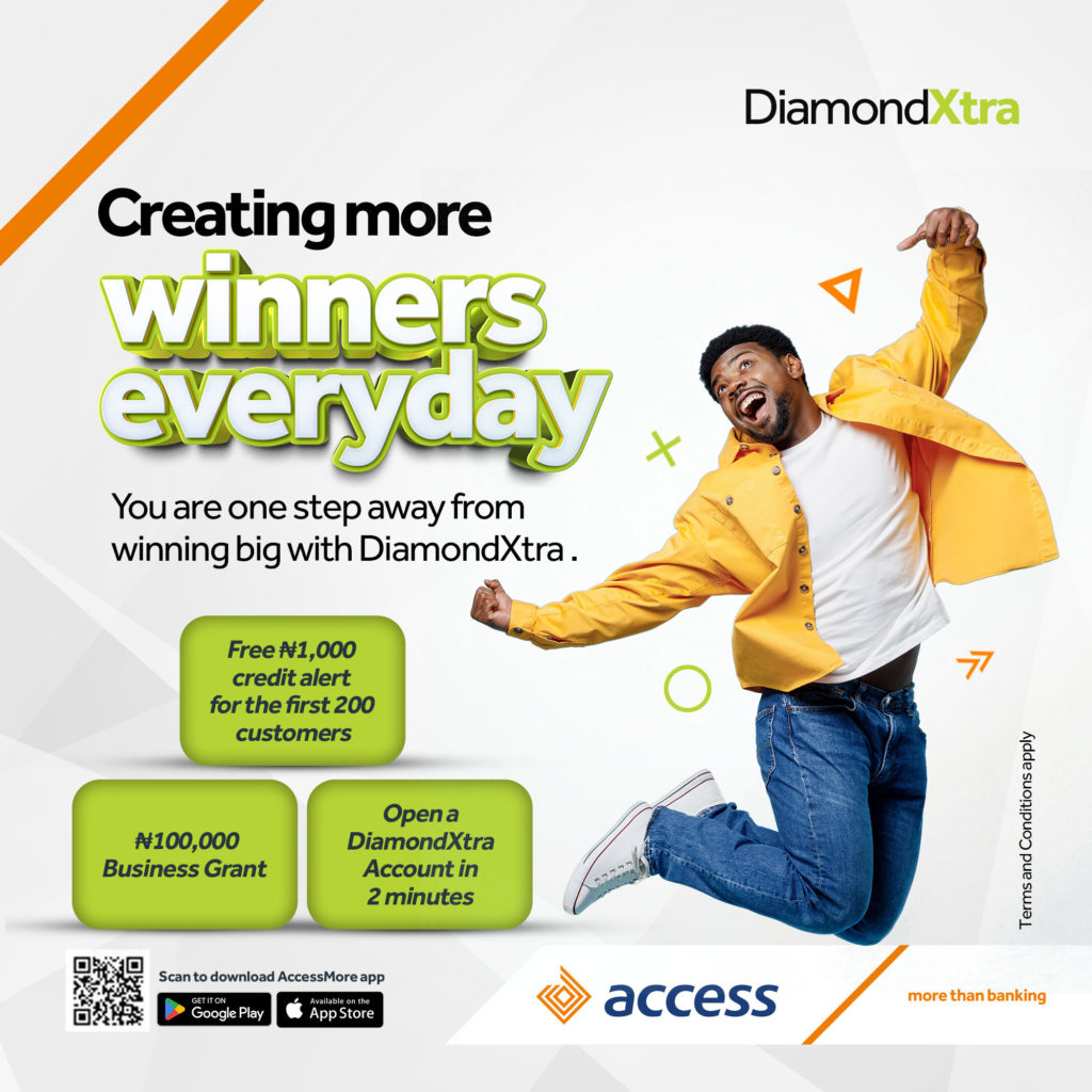 Access Bank to reward Customers with Cash prizes in DiamondXtra Digital campaign.