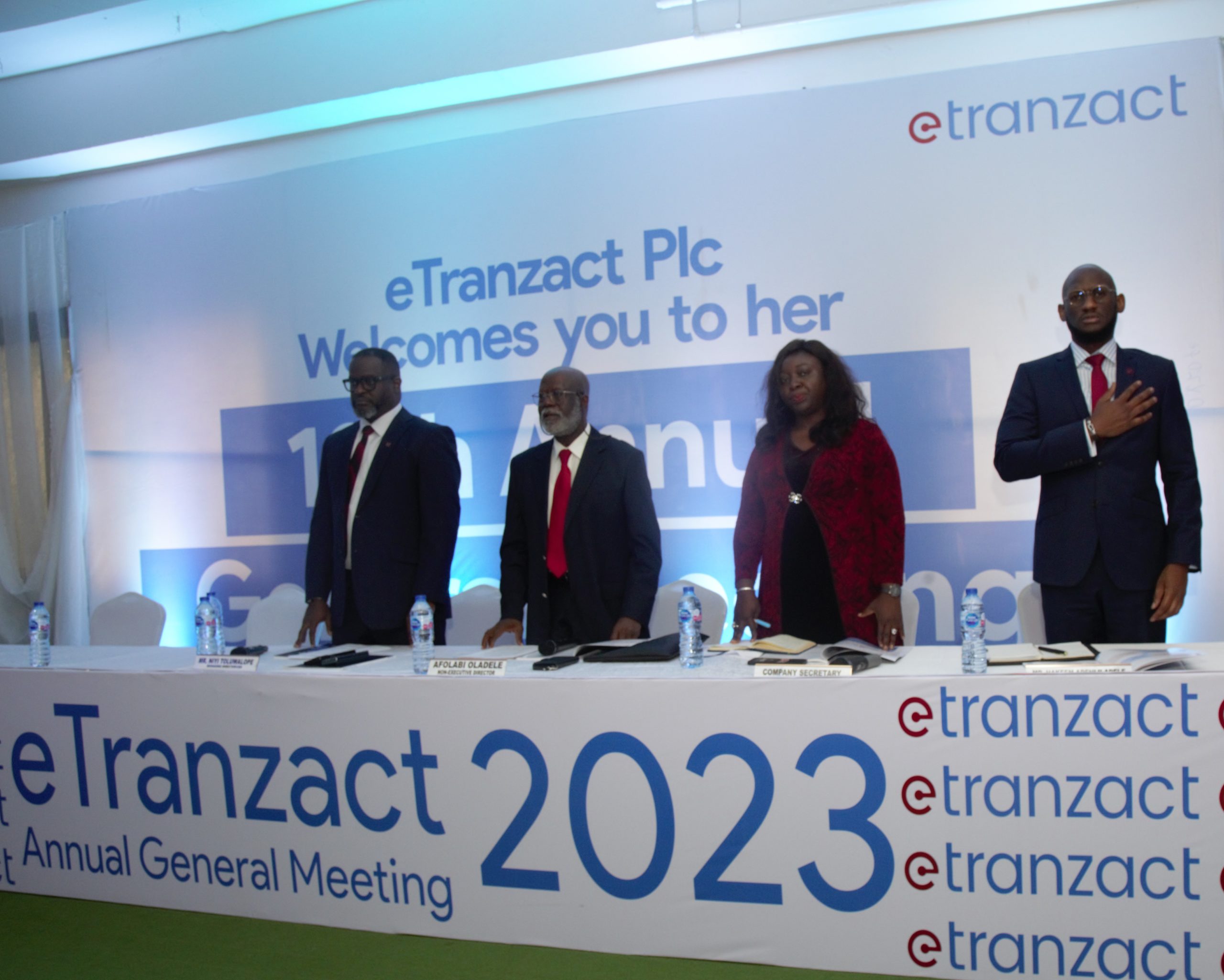 eTranzact Plc at the 19th Annual
General Meeting