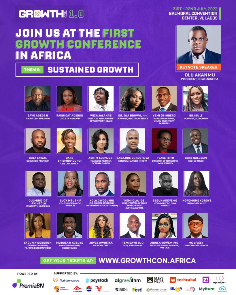 Premia Business Network, set to host GrowthCon 1.0, Africa’s First and Largest Growth-focused conference with 30+ speakers and 500+ attendees in attendance