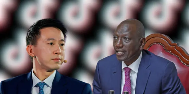 TikTok CEO Shou Zi Chew and President William Ruto