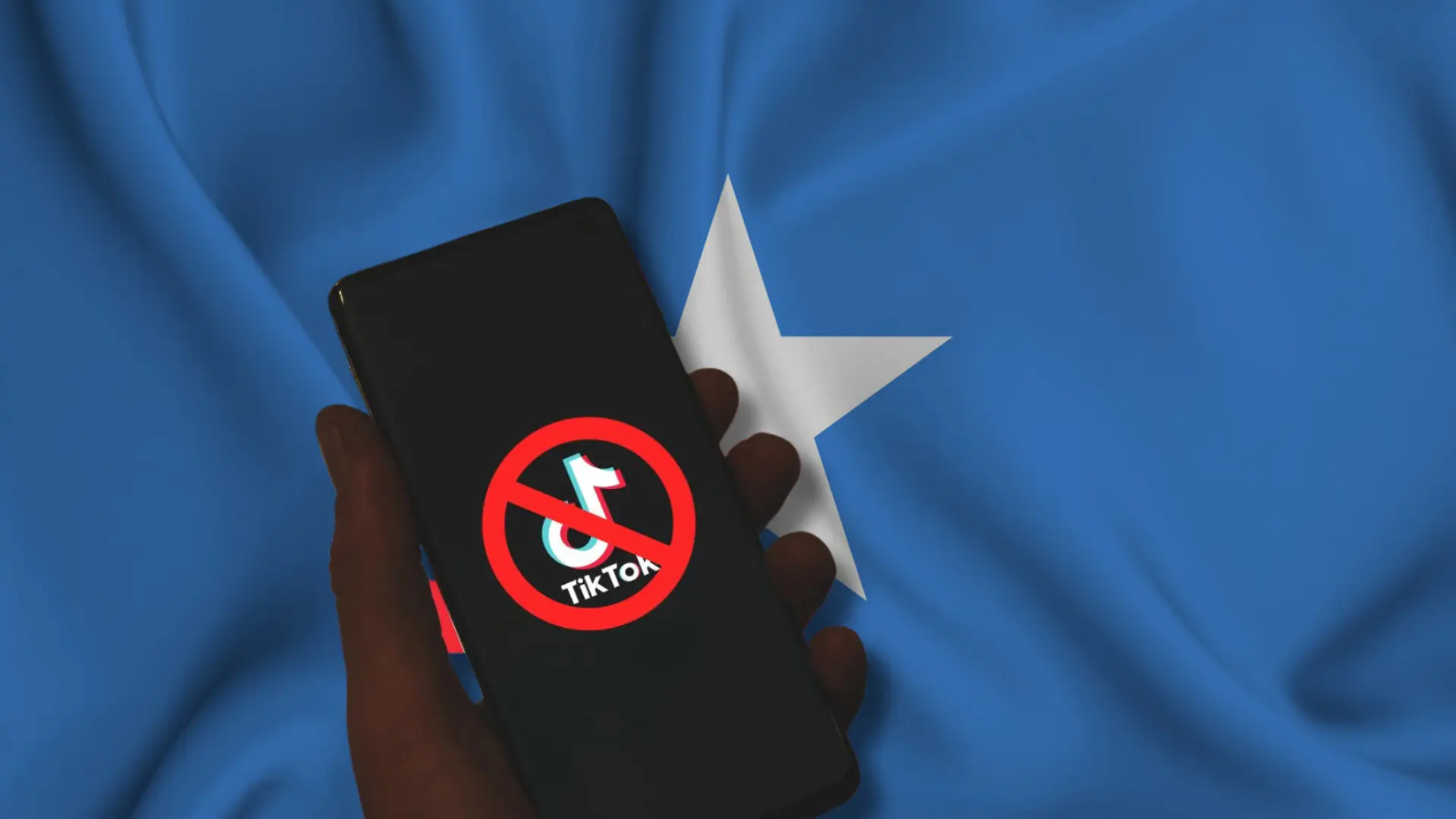 Illustration of Somalia's ban on TikTok