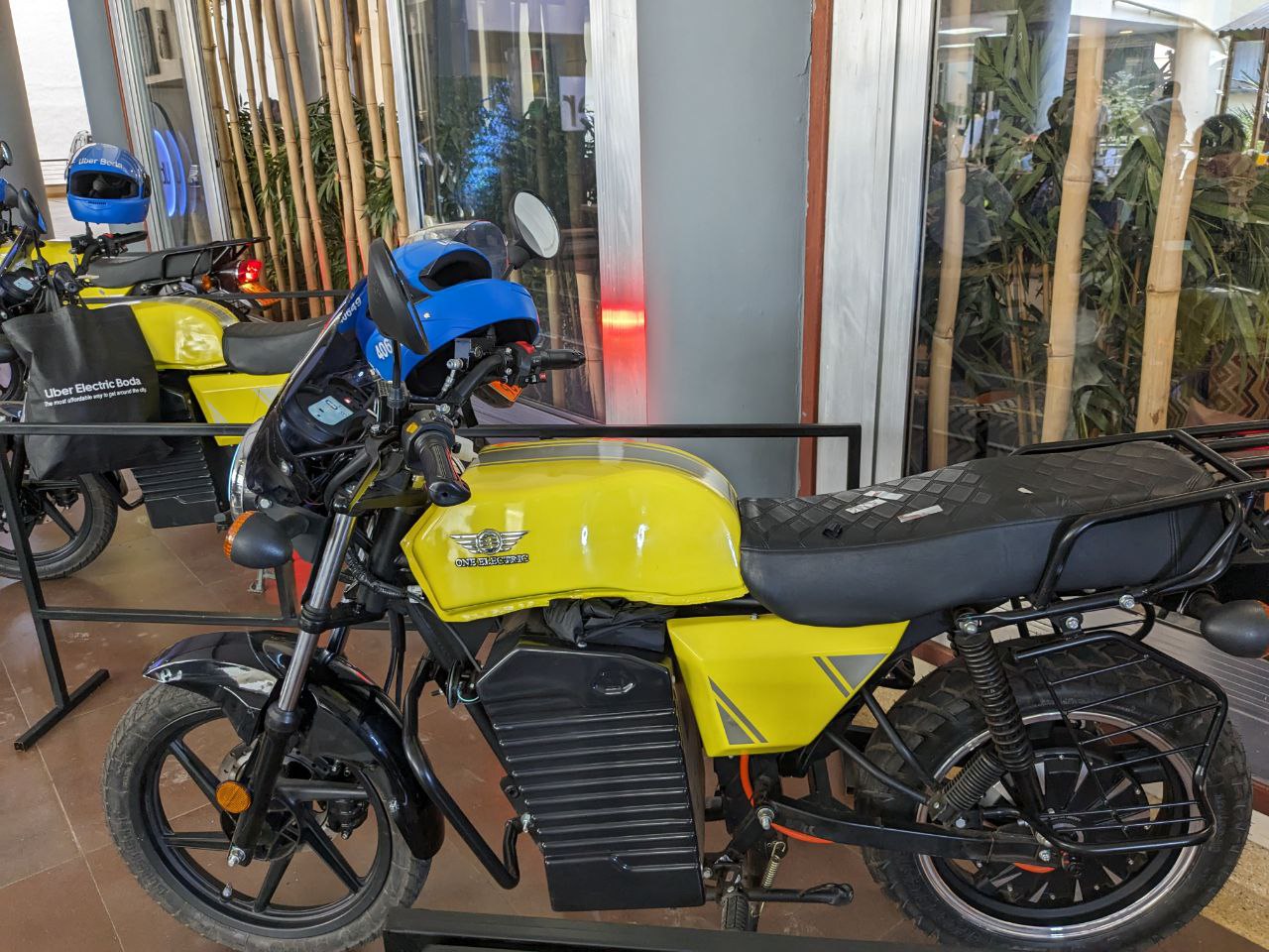 An electric motor bike