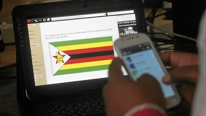 Zimbabwe internet degradation election