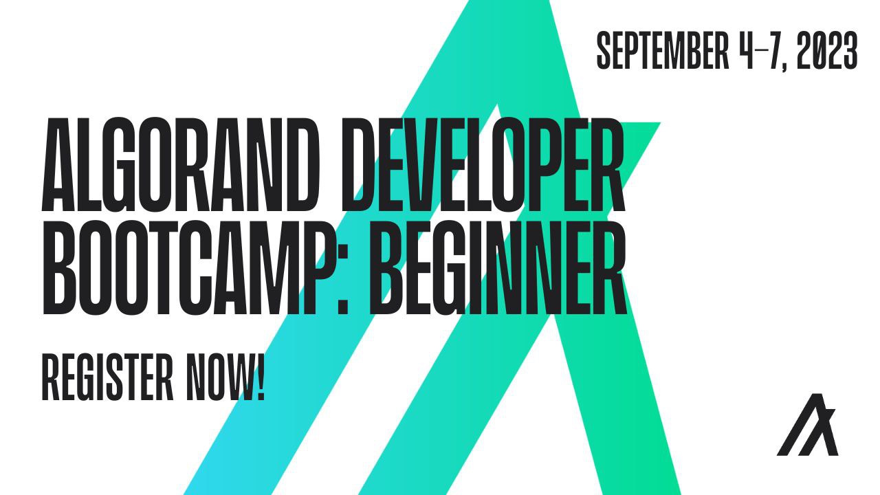 Algorand Blockchain Developers Bootcamp | September 2023. | TechCabal