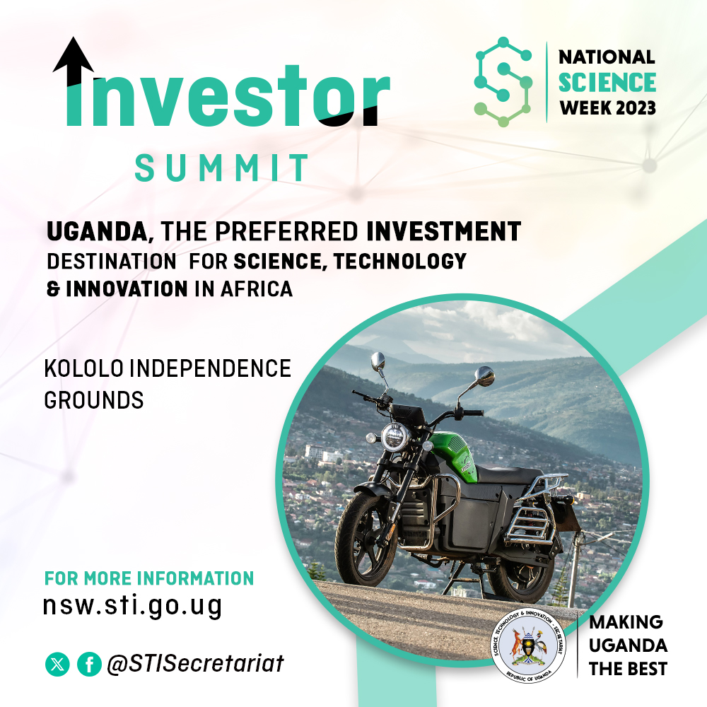 INVESTOR SUMMIT AT THE UGANDA NATIONAL SCIENCE WEEK 2023