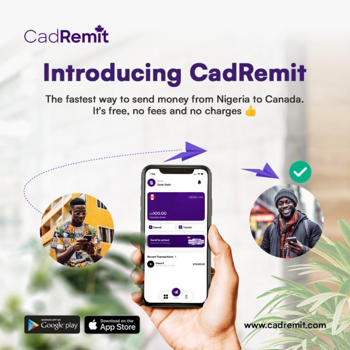 CadRemit : Le moyen le plus simple d’envoyer de l’argent du Nigéria au ...