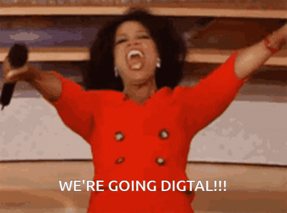 Oprah's We're Going Digital GIF
