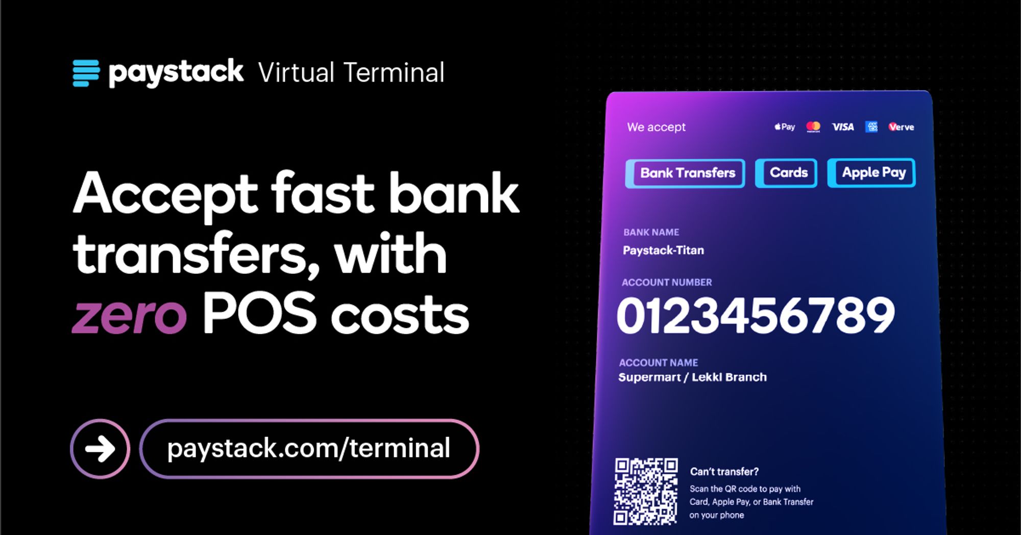 Paystack Virtual Terminal