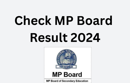 Check MP Board result 2024 online with  logo of mp board result 
