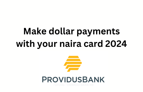 Use Providus Bank naira card for dollar payments 2024 get providus card master for dollar payments and providus bank logo hd on nice background