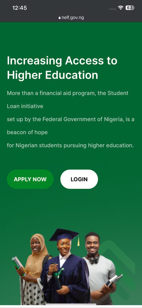 Verified steps with pictures to get the NELFUND student loan 2024 with picture of three black nigerian students smiling and ready with a muslim girl a guy with headphones on his neck and a girl wearing a graduation gown 