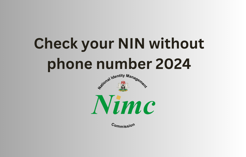 Check your NIN without phone number 2024. with nin and nimc logo new on hd background with green black and yellow backgrouund