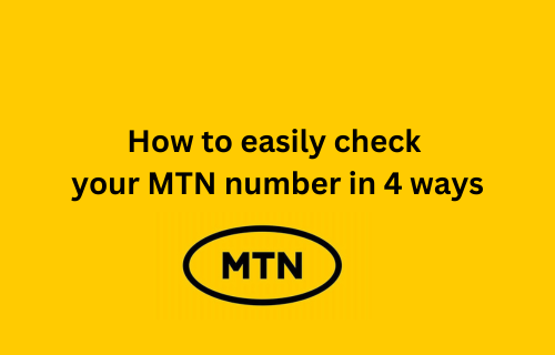 4 easy ways to check MTN number in 2024 with mtn latest logo on hd background