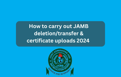 JAMB has opened its inter-programme transfer (deletion) offering for 2024. See full details on the process and 2025/2026 JAMB updates: