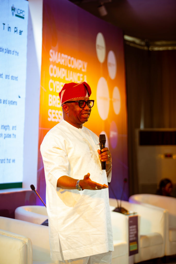 Vincent Olatunji (NDPC) at Smartcomply Compliance & Cybersecurity Breakfast Session 2025