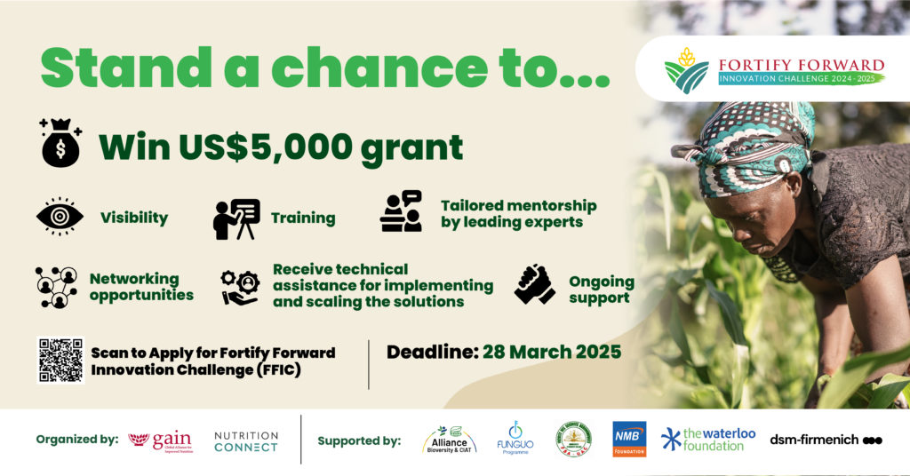 Fortify Forward Innovation Challenge 2025 – Seeking innovative solutions against malnutrition in Africa