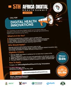 Africa Digital Health Summit (ADHS 2025) call for innovators 