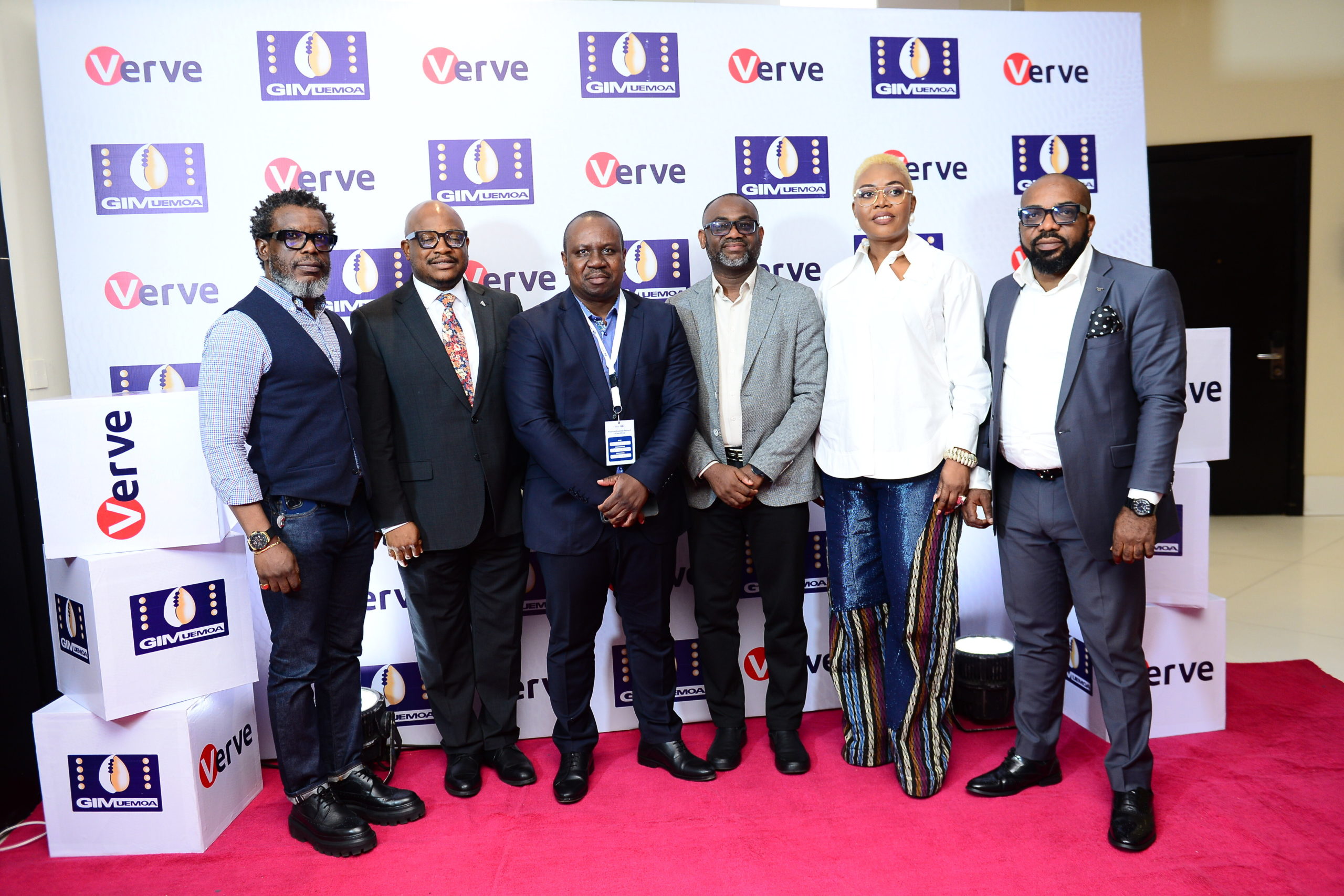 L–R: Paul Ohakim, Vice President, Issuing and Acquiring (Africa), Verve International; Ajibade Laolu-Adewale, Chairman, Committee of e-Business Industry Heads (CeBIH); Serges Adingni, Deputy General Manager, GIM-UEMOA; Dr. Cherry Eromosele, Executive Vice President, Group Marketing and Corporate Communications, Interswitch Group; and Vincent Ogbunude, Managing Director, Verve International, at the recently held press briefing at the Lagos Continental Hotel, Lagos.