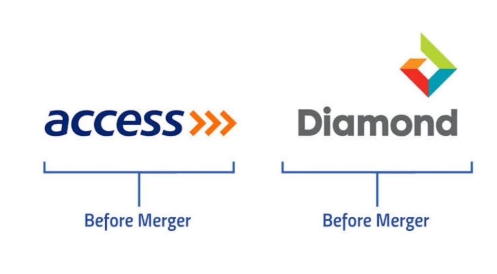 Access and Diamond Bank logos before 2019 merger