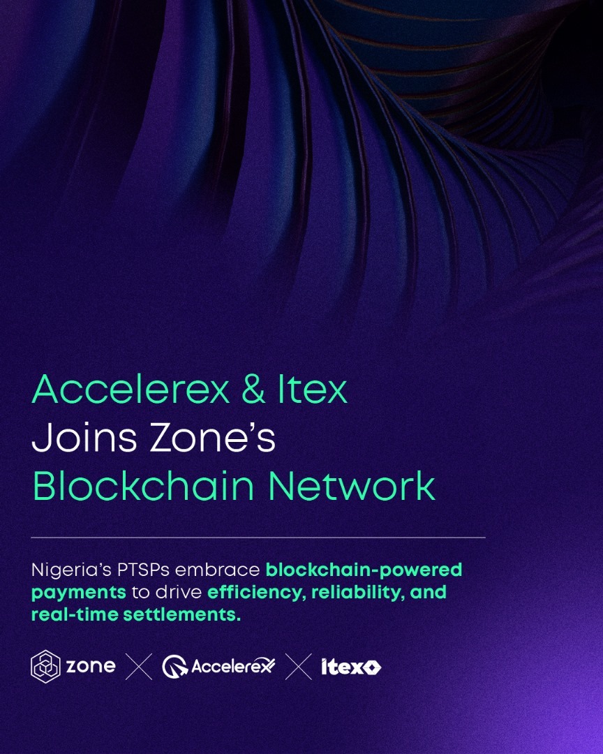 Leading Payment Terminal Service Providers (PTSP), Accelerex & ITEX join Zone’s blockchain network