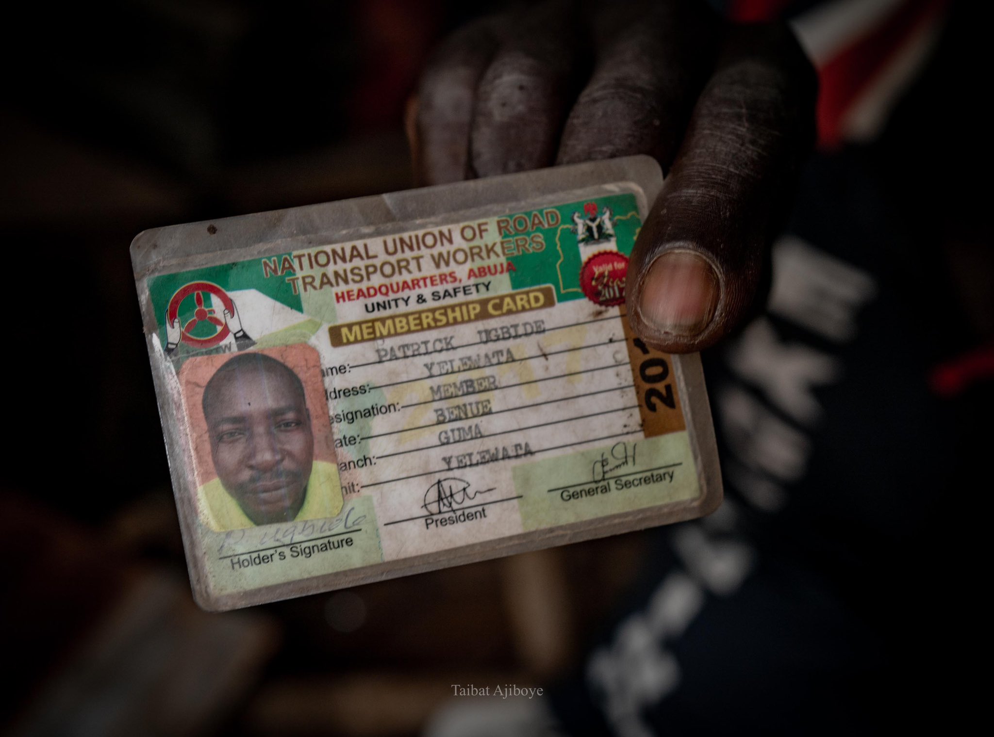 A Yelwata resident in Benue who survived the attack search for remains in his burnt house.