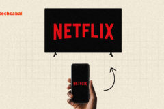 Image of phone being cast on screen