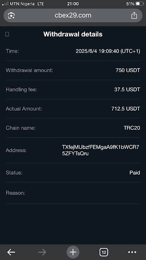 CBEX payout 1
