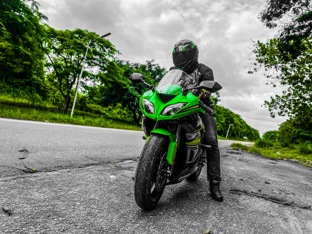 Fakorede the biker, circa June, 2022, before the accident