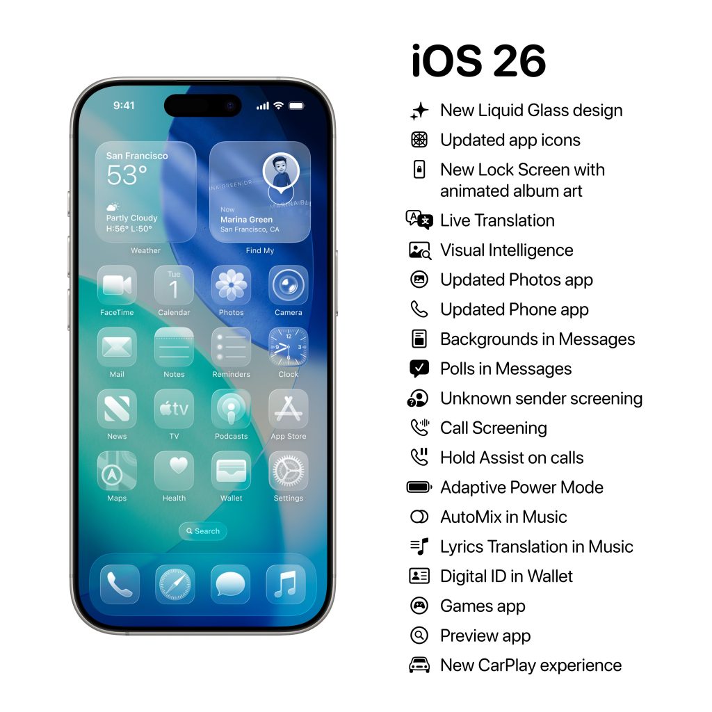 ios 26 features